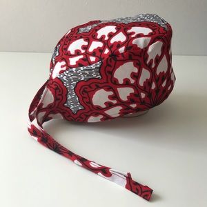Fichu New Red Mandala Scrub Surgical Cap OS